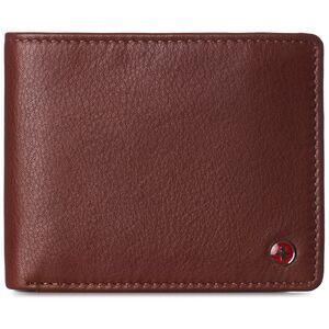 Alpine Swiss Mens Commuter RFID Bifold Wallet 2 ID Windows Divided Bill Section